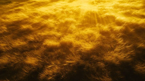 Field Radiating with Golden Sunlight