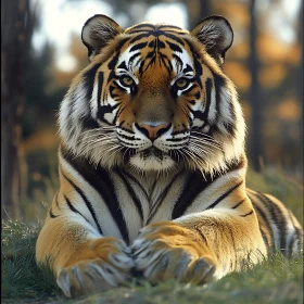 Resting Tiger in the Wild