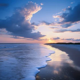 Peaceful Beach at Sunset