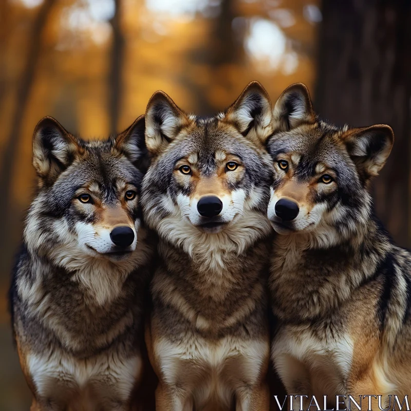 Wolves in the Wild AI Image