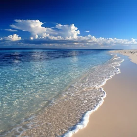 Seascape with Turquoise Water and Blue Sky