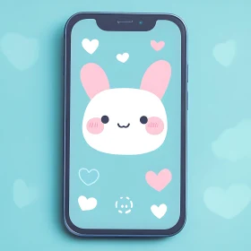 Cute Bunny Phone Wallpaper