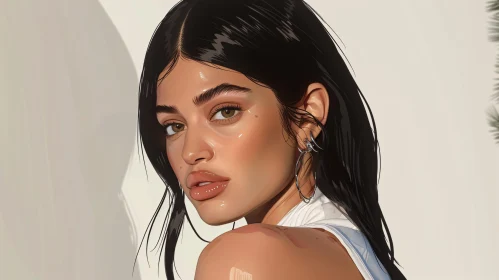 Fashionable Kylie Jenner Portrait