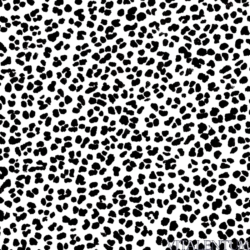 AI ART Monochrome Spotted Texture Design