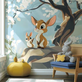 Cartoon Bunnies Illustration