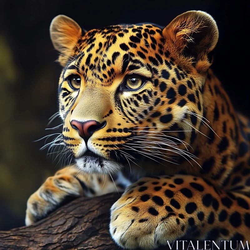 Detailed Leopard Portrait AI Image