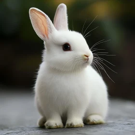 Serene White Rabbit Image