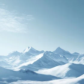 Icy Mountain Landscape