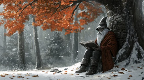 Winter Wizard's Serene Reading