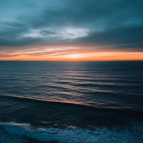 Tranquil Ocean at Sunset