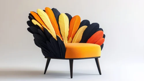 Modern Feather-Inspired Chair