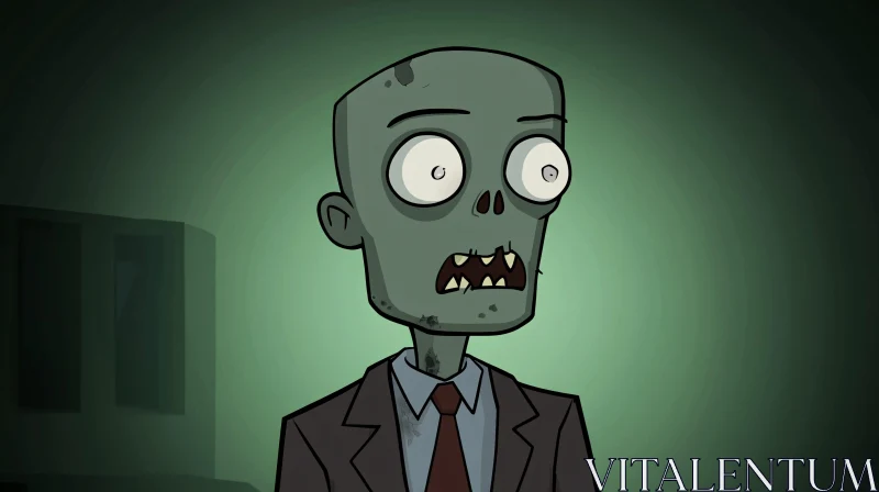 AI ART Undead Office Cartoon Character