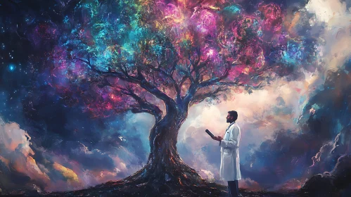 Colorful Cosmic Tree with Doctor