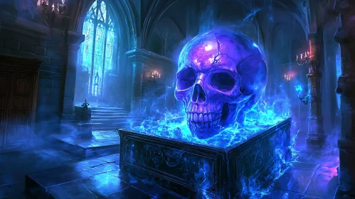 Glowing Skull Altar