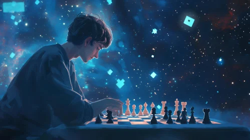 Chess Player in a Cosmic Game