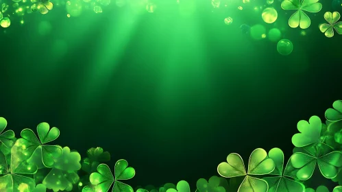 Green Clover Background for St. Patrick's Day