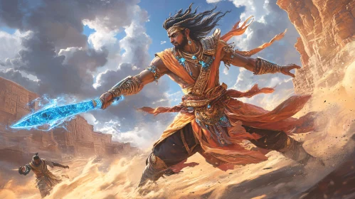 Desert Warrior with Energy Sword