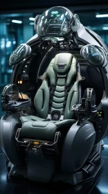 High-Tech Ergonomic Chair with Advanced Control Panels