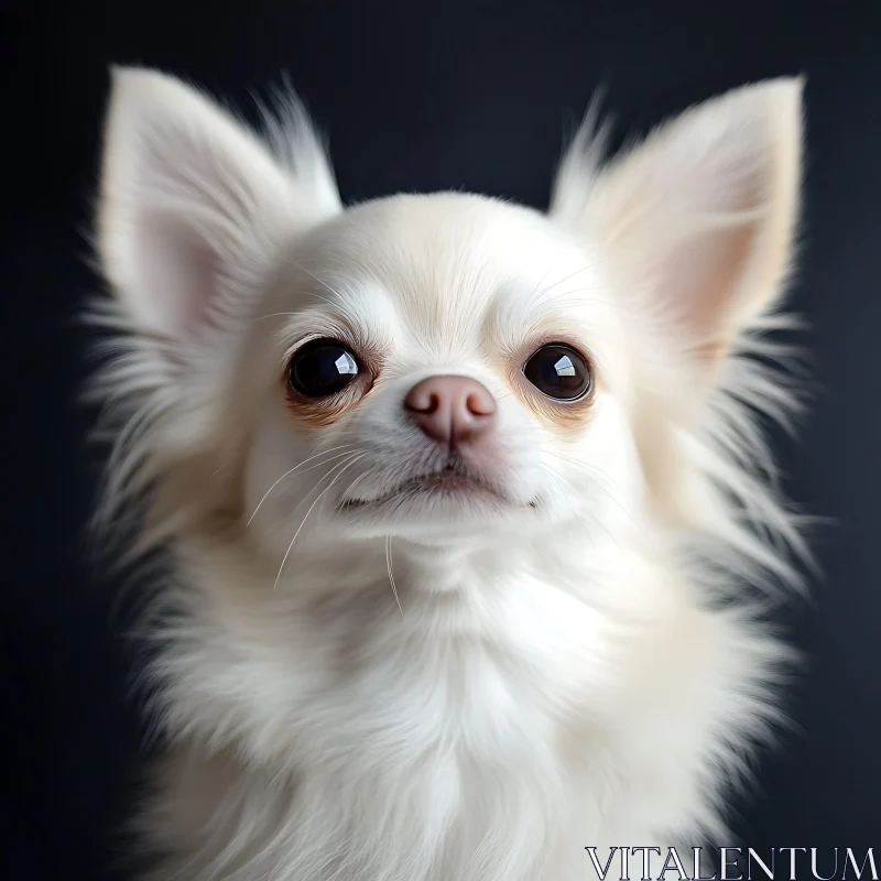 White Chihuahua Portrait