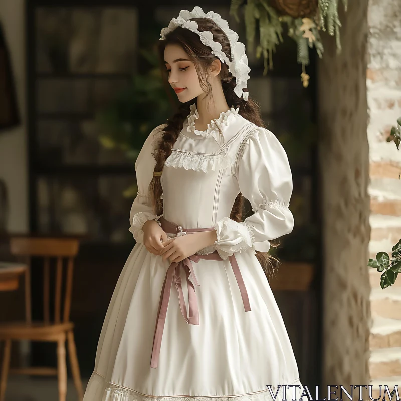 Vintage Fashion Portrait of a Woman