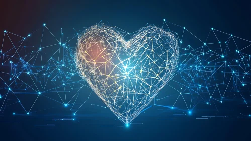 Glowing Heart Connections
