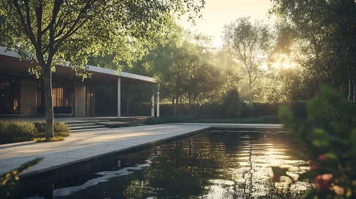Peaceful Modern House in Nature