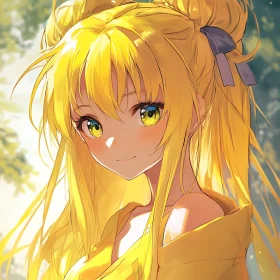 Anime Girl in Sunlight