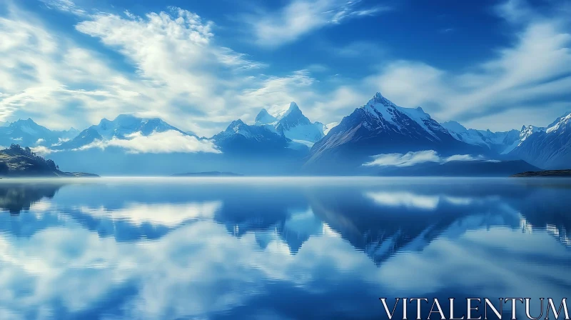 Still Waters Reflecting Mountains and Sky