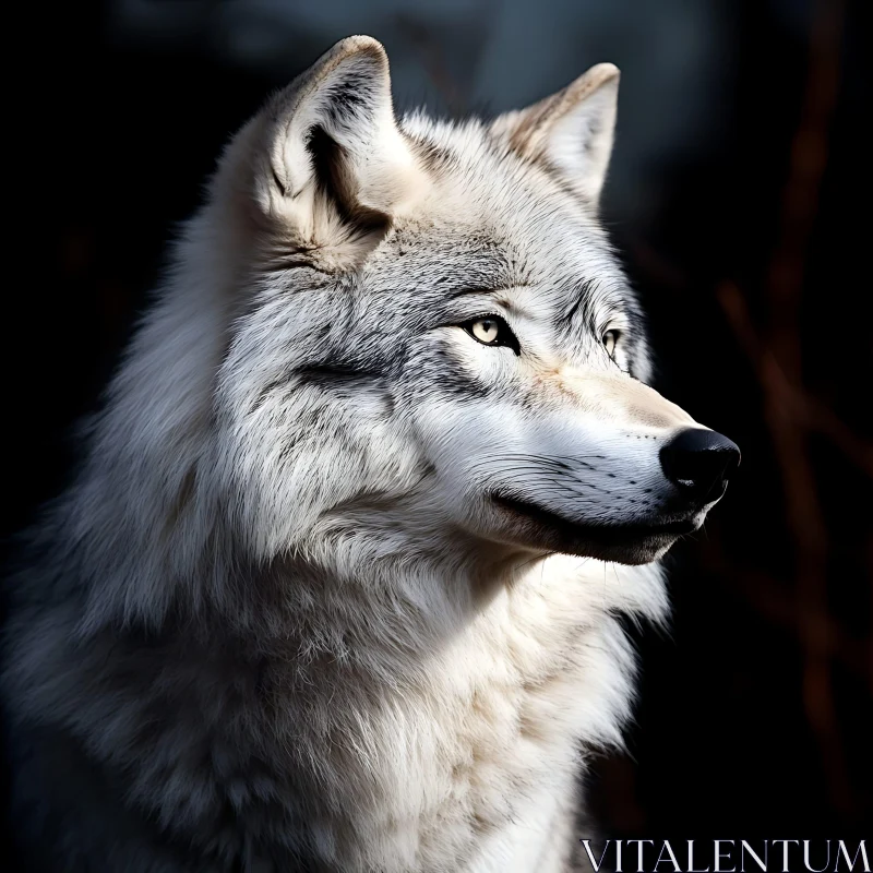 Close-up of a Wild Wolf