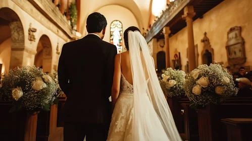 Bride and Groom at the Altar