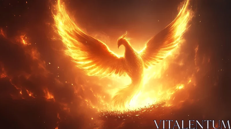 Phoenix Ablaze: A Symbol of Rebirth