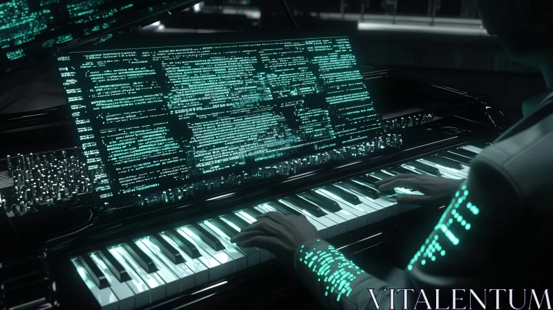 Neon Piano Performance
