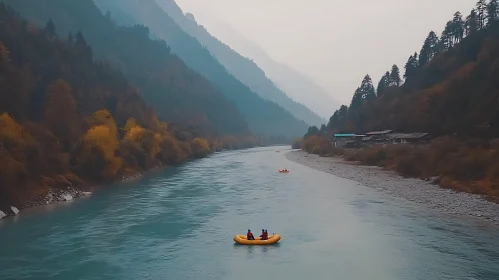 Tranquil River Valley Landscape