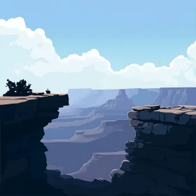 Canyon's Embrace: A Natural Stone Art