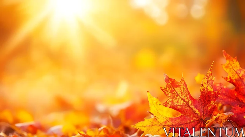 Autumn Maple Leaf Close-Up