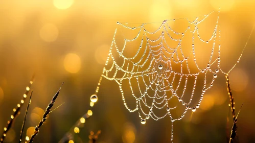 Morning Dew on Spiderweb