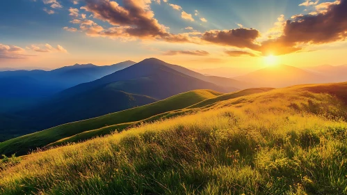 Golden Hour Mountain Vista