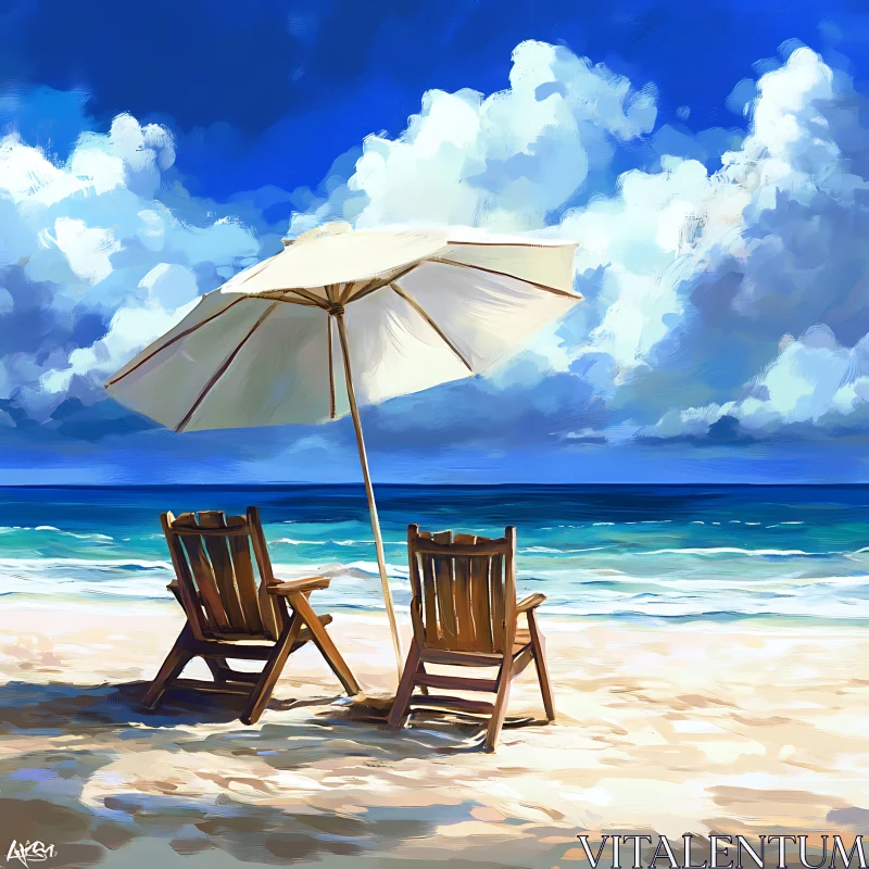 Seaside Relaxation with Beach Chairs