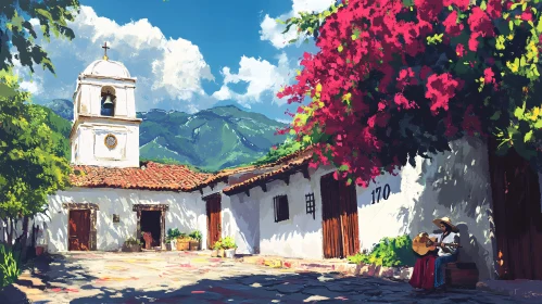 Charming Town View with Musical Ambiance