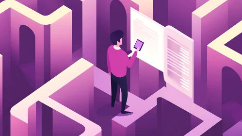 Isometric Data Analysis in Violet Maze