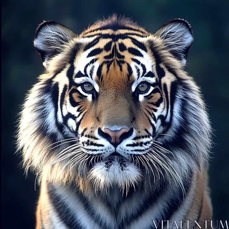 Close-Up of a Wild Tiger
