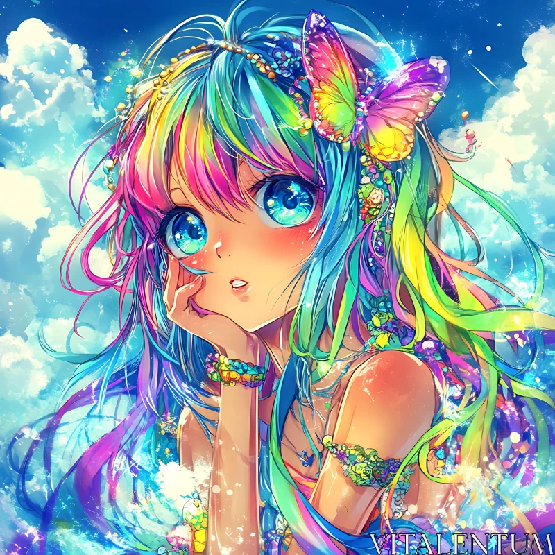 Fantasy Anime Character with Vibrant Colors
