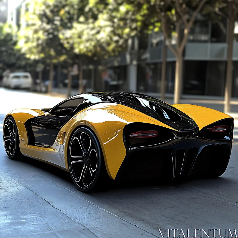 Luxury Sports Car in Urban Setting