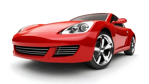 Modern Red Sports Car