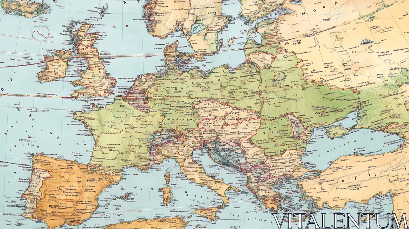 Europe Map with Countries and Cities Europe Map with Countries and Cities