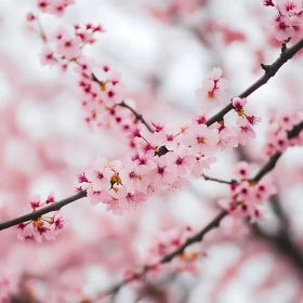Spring Cherry Blossom Close-Up