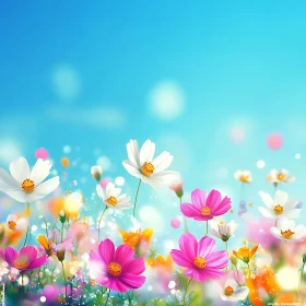 Radiant Flower Field in Bloom