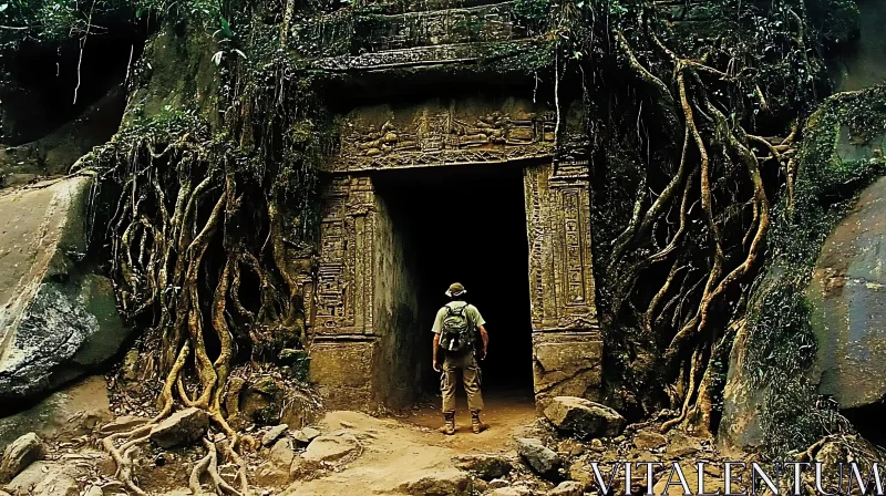 Lost Temple in Jungle Revealed by Adventurer AI Image