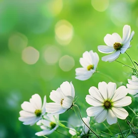 Serene White Blooms in Nature