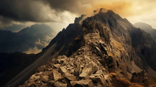 Post-Apocalyptic Mountain Peak - A Dramatic Scottish Landscape